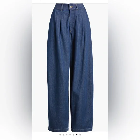 Frame Denim High-Rise Tapered Trouser Jeans Rinse Wash Size 26 NWT - Picture 5 of 8